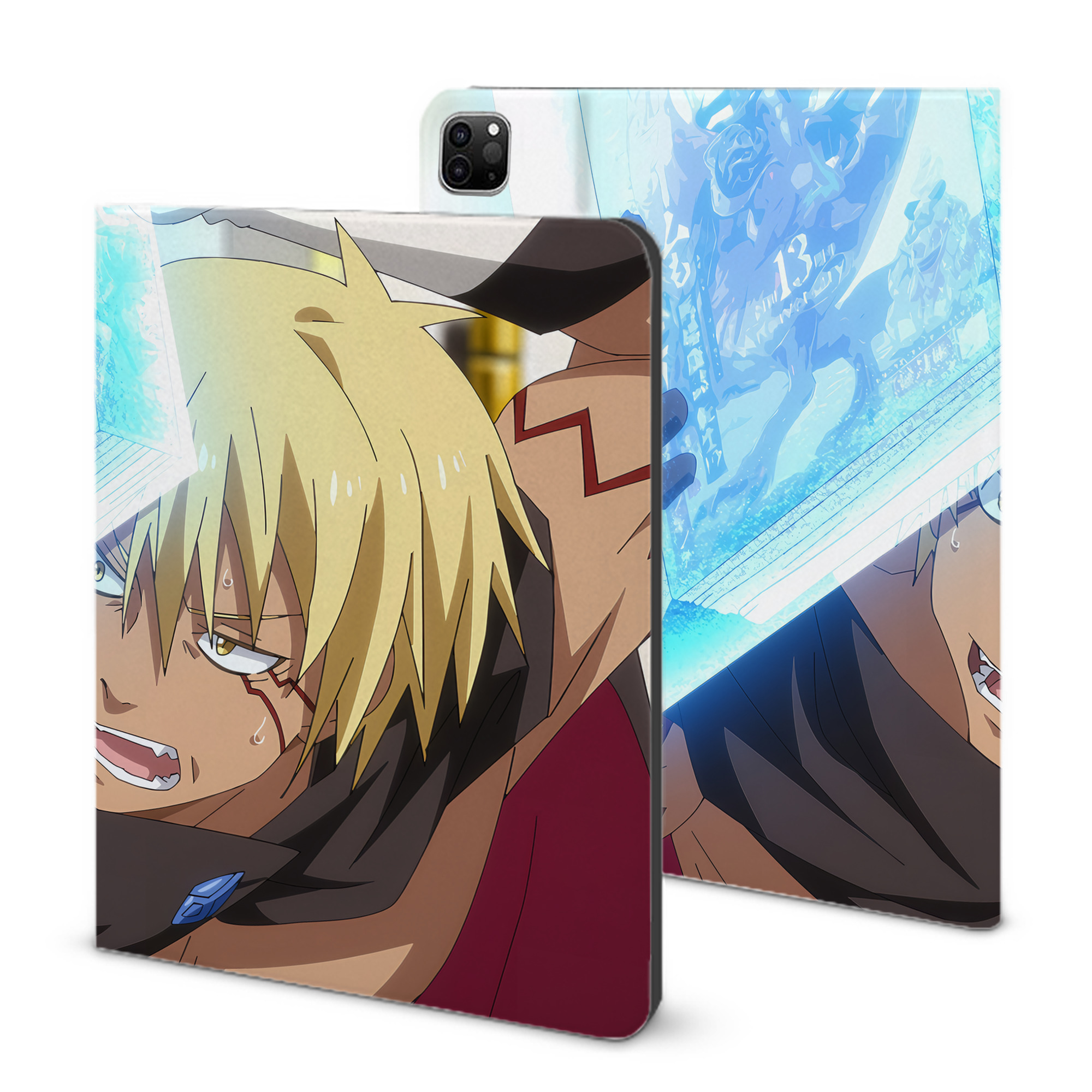 （画像用） 転スラ Regarding Reincarnated to Slime IPad ケース ブック型 PUレザー TPU 耐衝撃 軽量 薄型 ペン収納なし 全面保護 IPad 各モデル対応